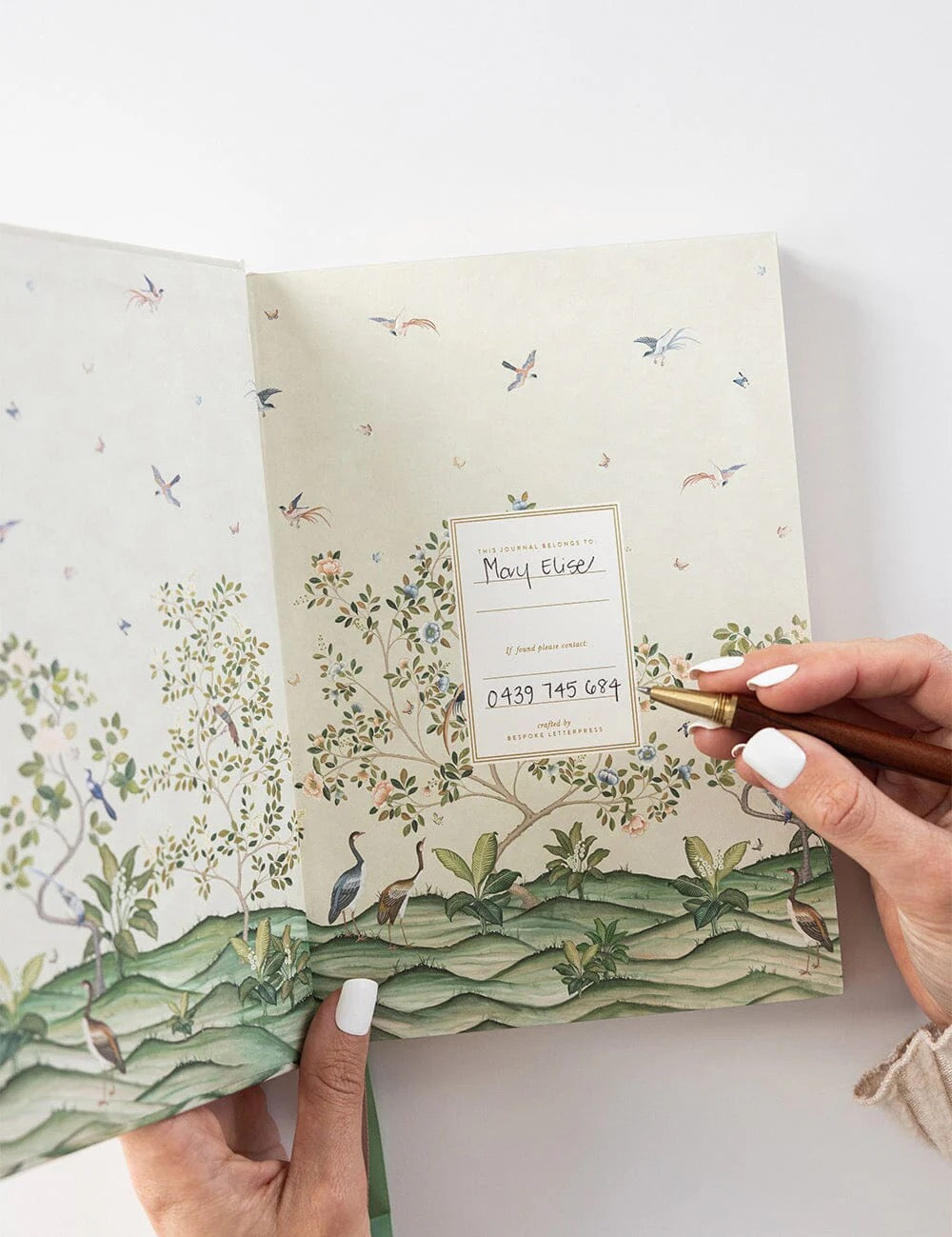 BESPOKE LETTERPRESS Linen Bound Journal