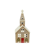 French Country Alsace Tea Light Church Christmas Stone