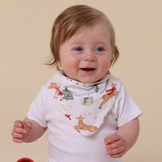 SNUGGLE HUNNY Prancer & Friends Organic Dribble Bib