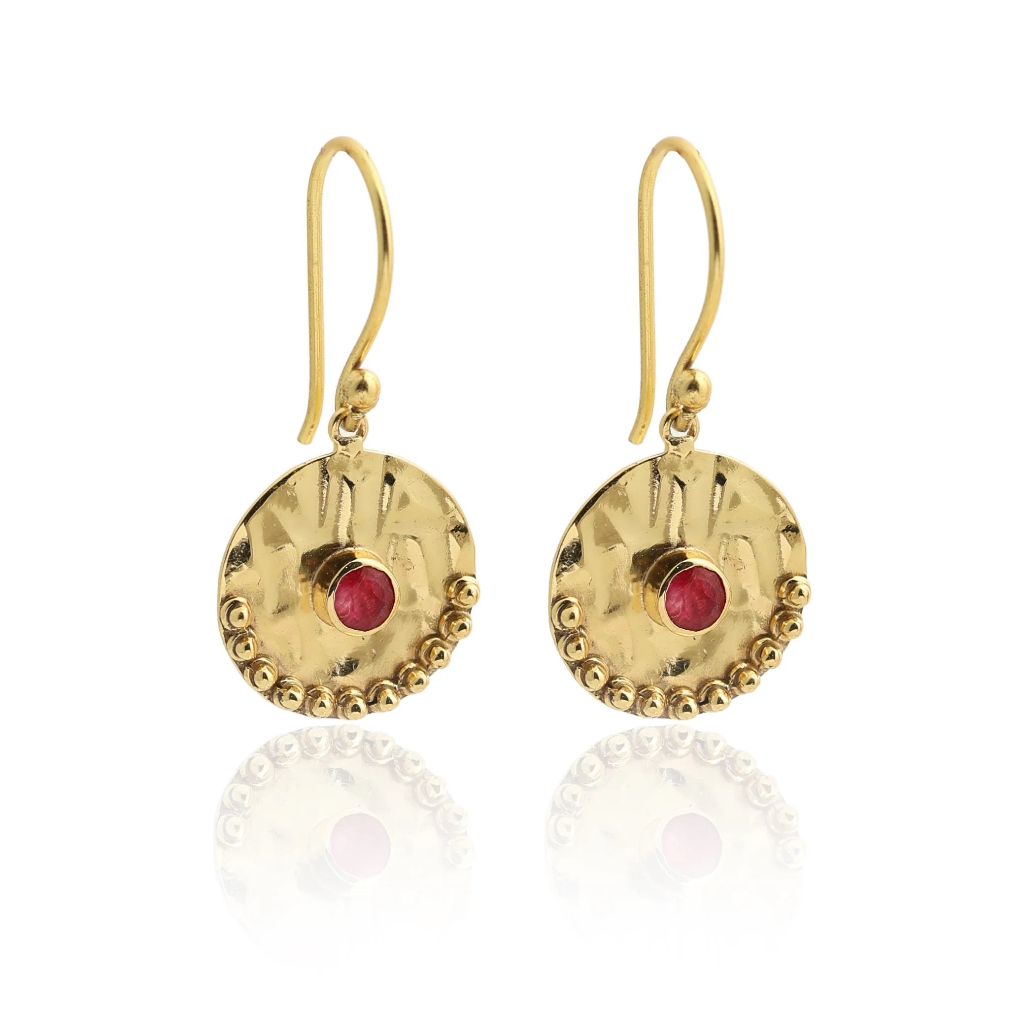 Aura Earrings Ruby