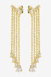 Greer Gold Multi Drop Earrings
