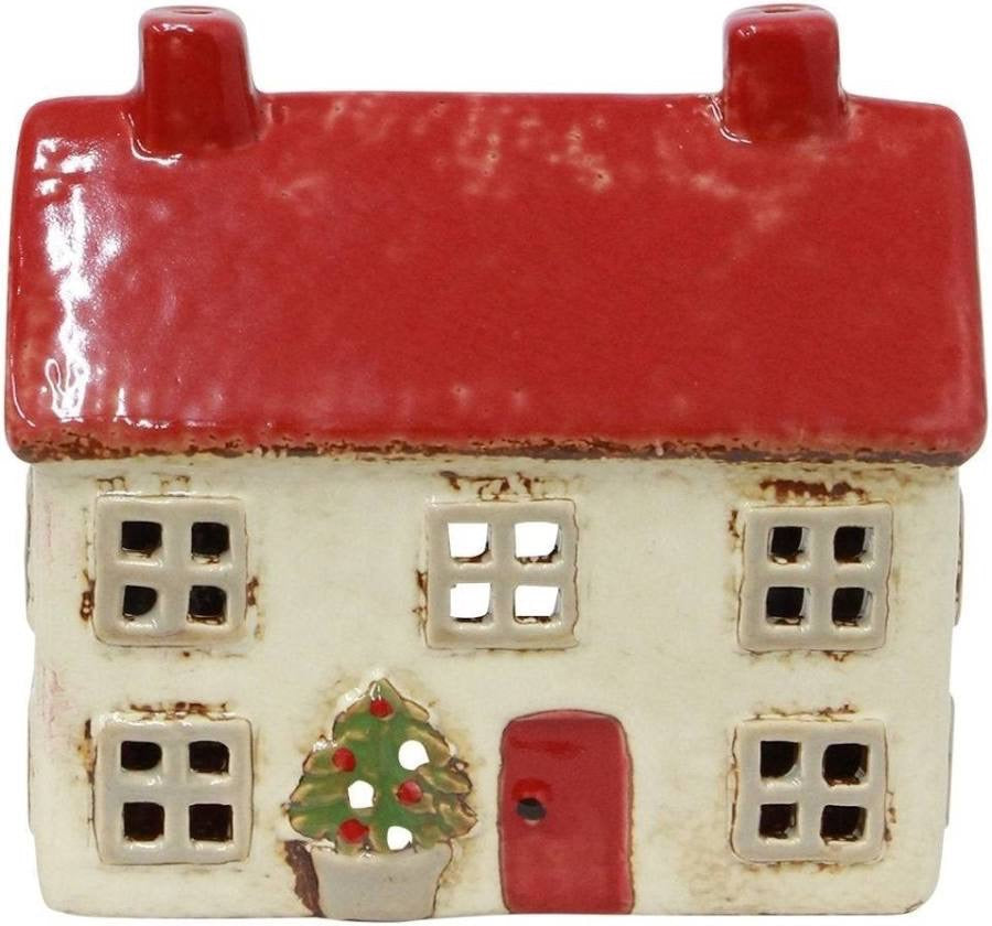 Alsace Tea Light Cottage Christmas Stone