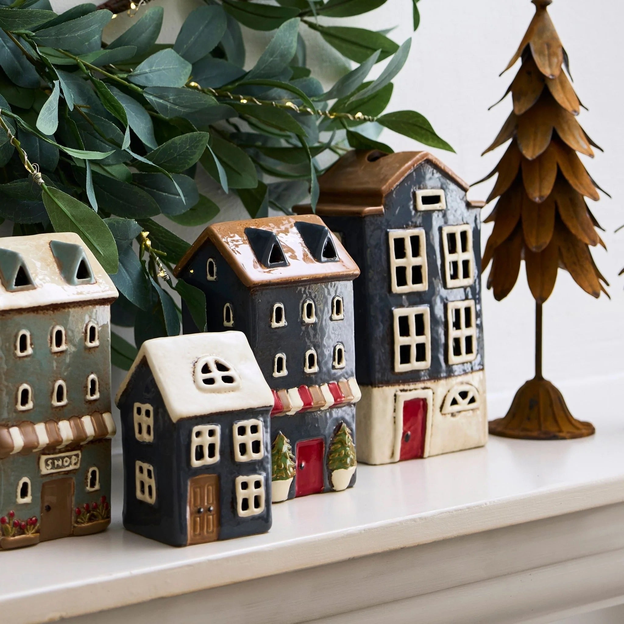 Alsace Tea Light Shop Navy