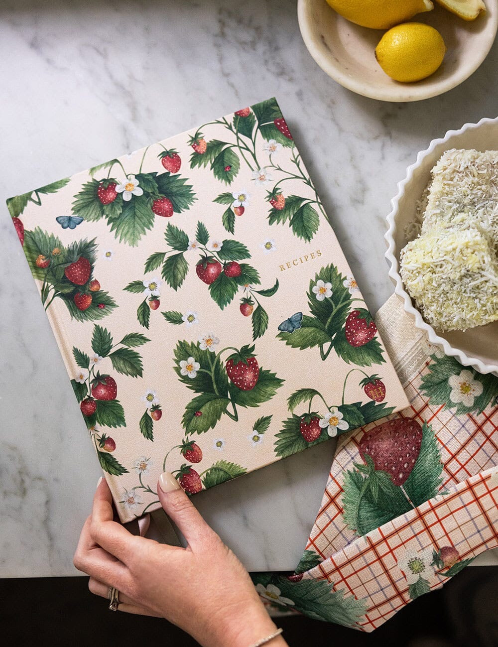 Heirloom Recipe Book Journal - Strawberries
