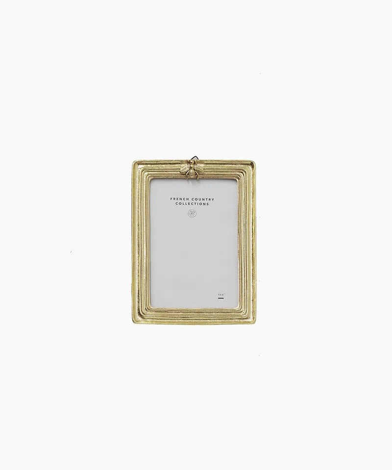 Ribbed Bee Photo Frame Gold