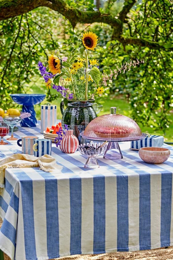 Tayo Cake Tray with Dome Multi Glass