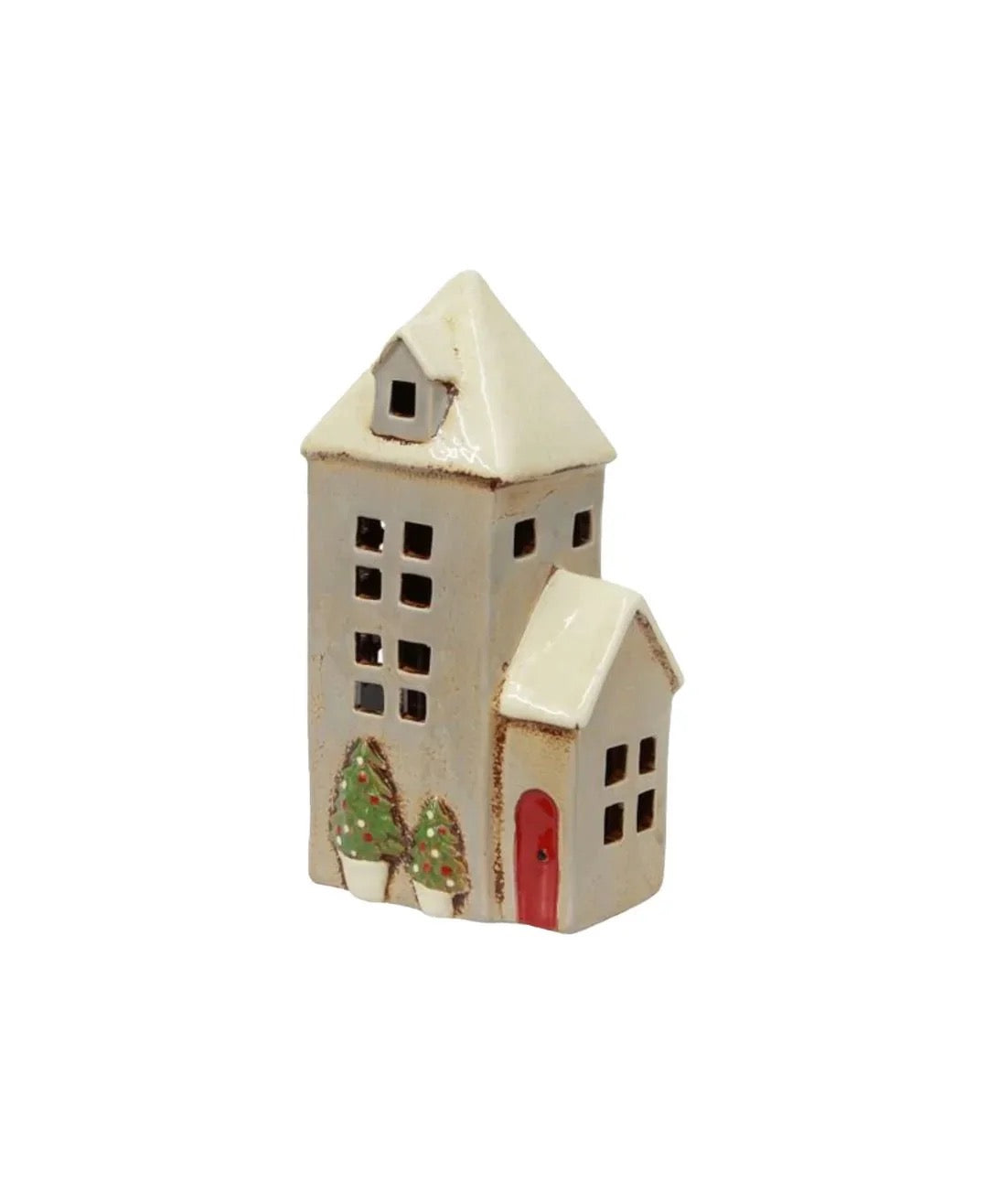 Alsace Tea Light House Parish Christmas Stone