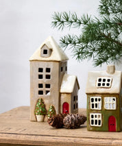 Alsace Tea Light House Parish Christmas Stone