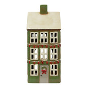 Alsace Tea Light Grande Chalet Christmas Green
