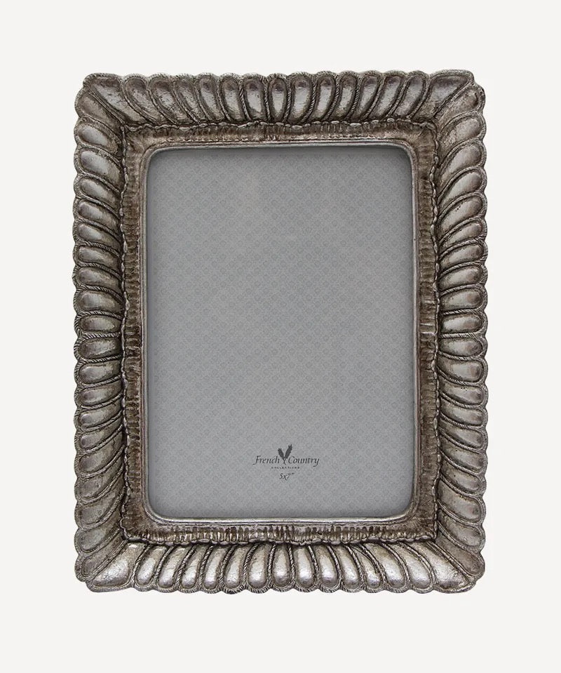 Fanned Rectangle Photo Frame Pewter
