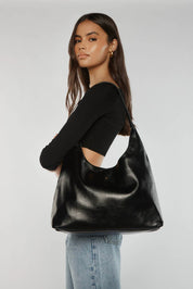 Jami Tote Black Crinkle
