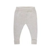 Kynd Baby Organic Chunky Rib Knit Pant - Snow Marle