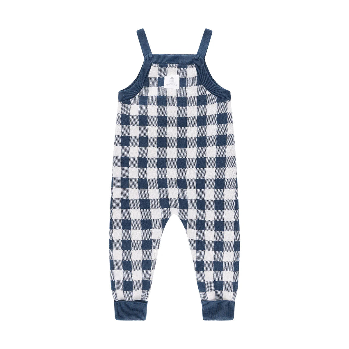 KYND BABY Navy Gingham Overalls