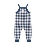 KYND BABY Navy Gingham Overalls