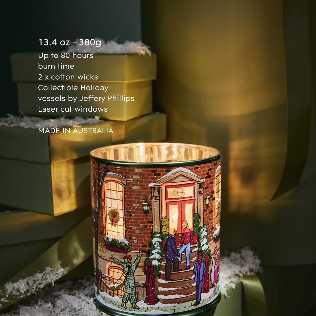 GLASSHOUSE FRAGRANCES Winter Wonderland Candle Limited Edition 380gm