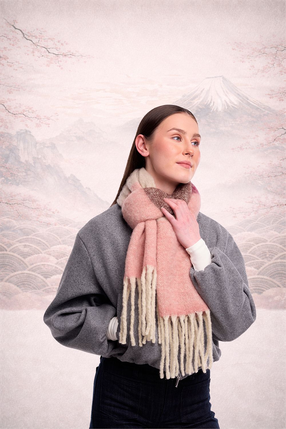 Muse striped scarf
