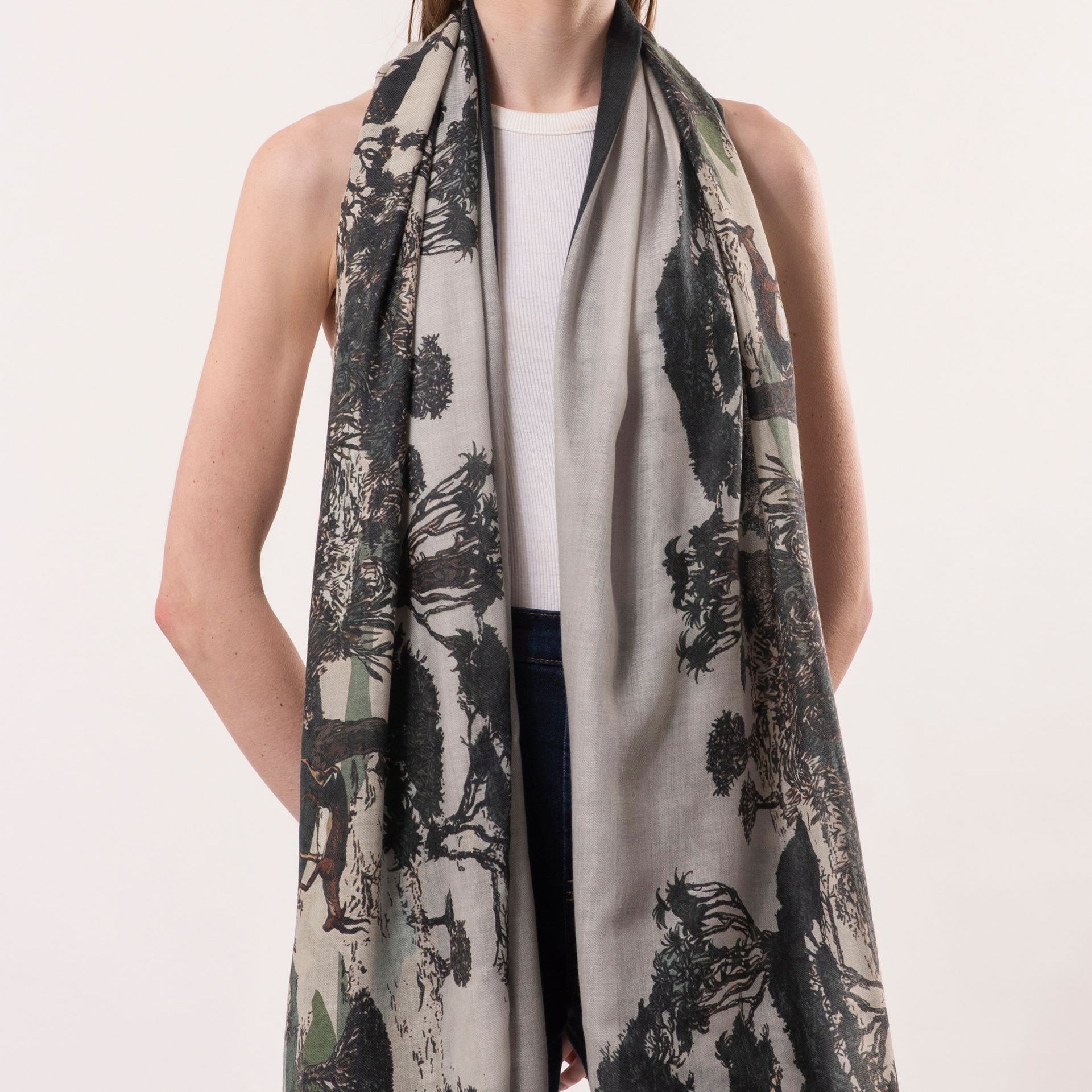 Nirvana Toile De Juoy Print Scarf