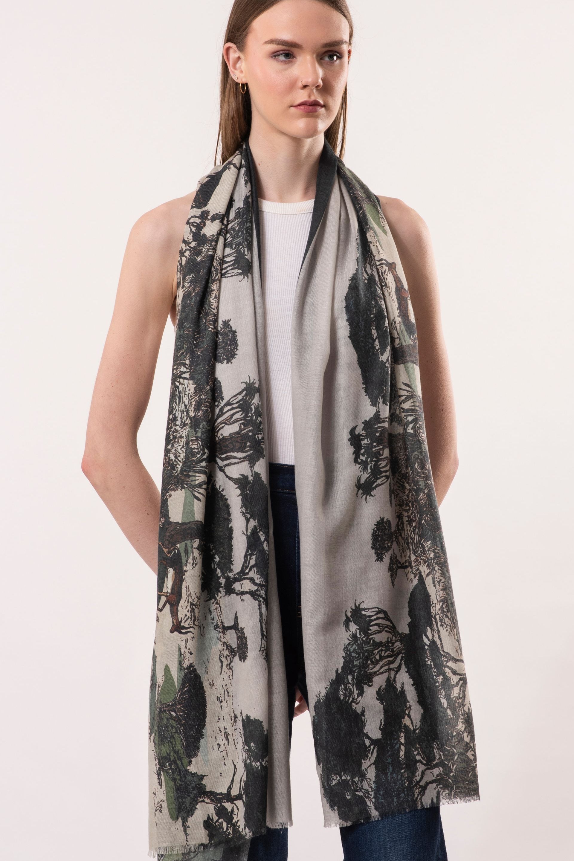 Nirvana Toile De Juoy Print Scarf