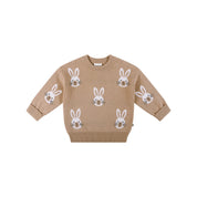 Knit Bunny Jumper - Oatmeal