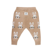 Knit Bunny Pant - Oatmeal