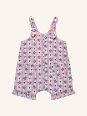 ‘Heirloom Treasures’ Heart Tie Romper in Heart Stripe