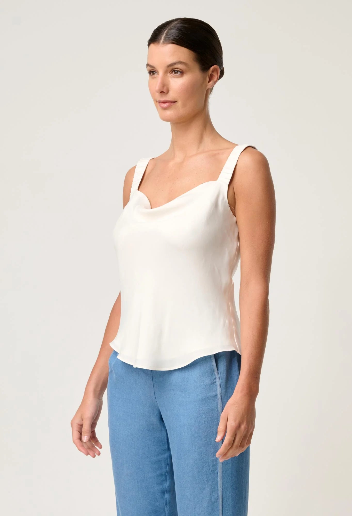 Delray Reversible Cami in Ivory