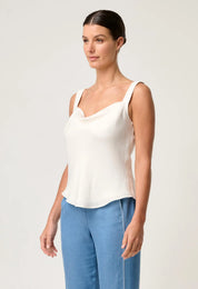 Delray Reversible Cami in Ivory