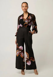 Maris Sheer Viscose Chiffon Blouse in Sunset Orchid