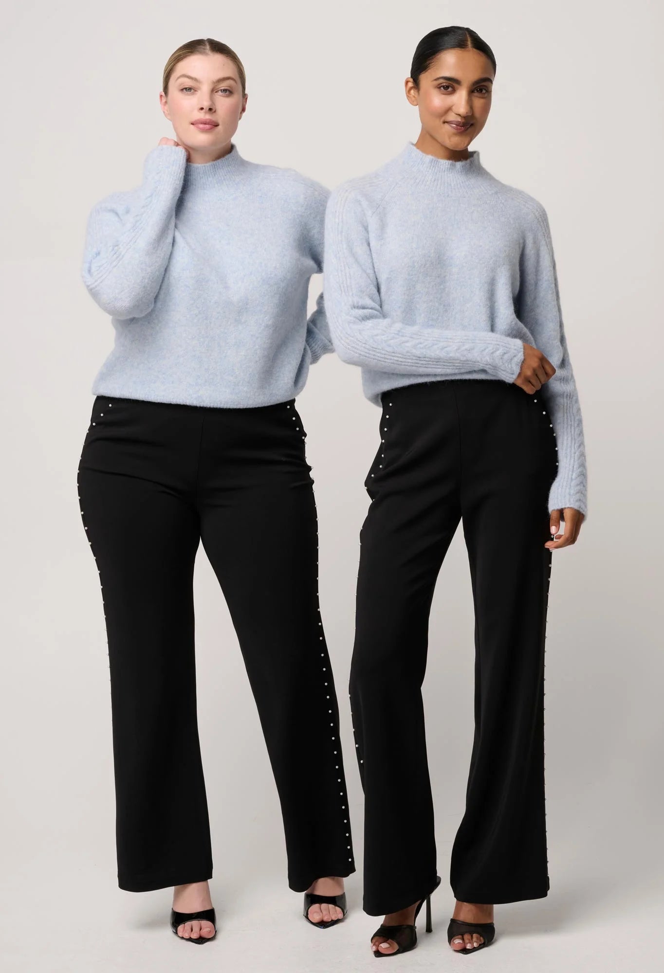 Once Was Savanna Alpaca Blend Sweater in Blue Frost