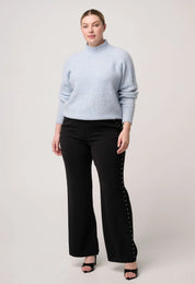 Once Was Savanna Alpaca Blend Sweater in Blue Frost