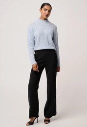 Once Was Savanna Alpaca Blend Sweater in Blue Frost