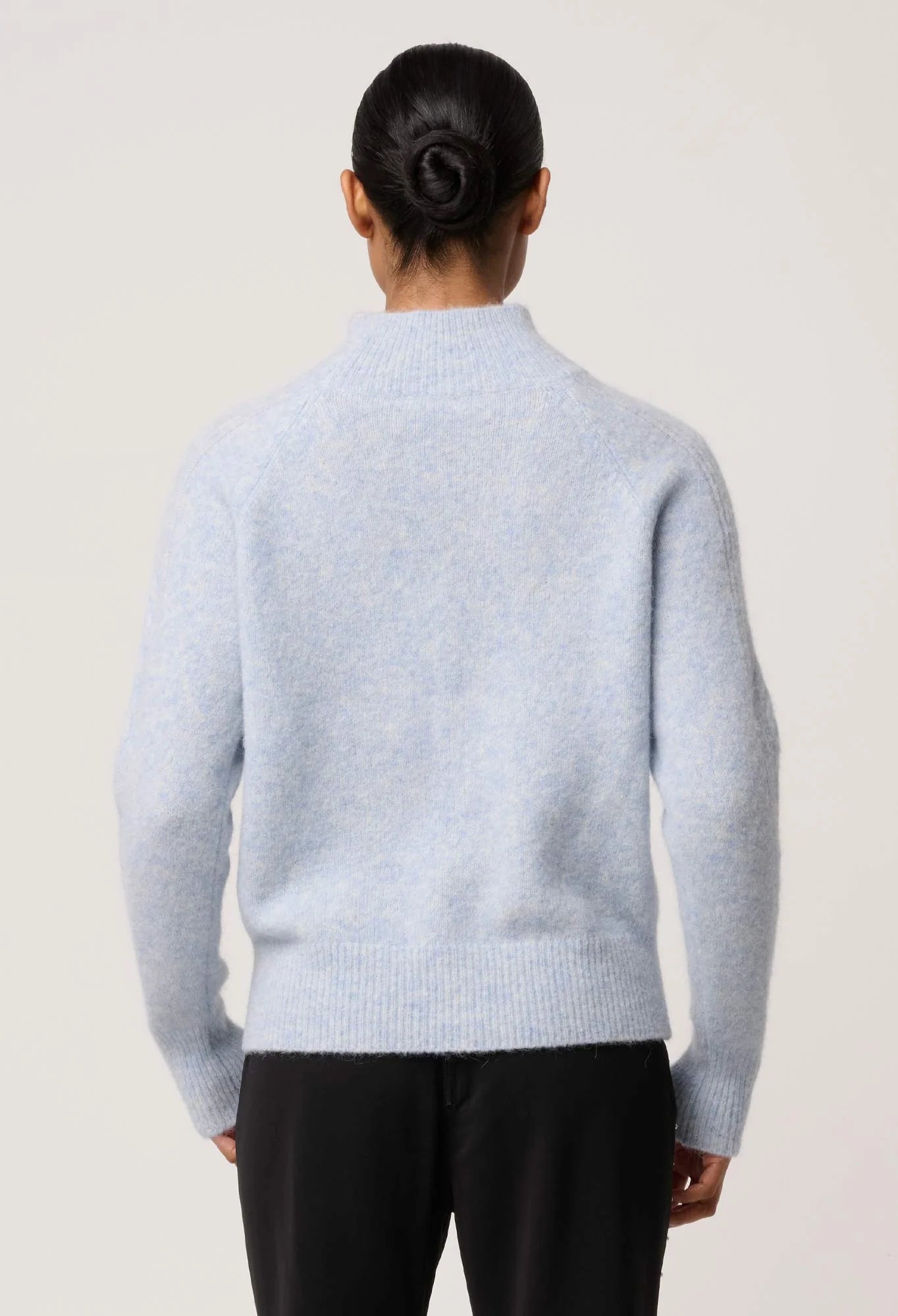 Once Was Savanna Alpaca Blend Sweater in Blue Frost