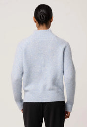 Once Was Savanna Alpaca Blend Sweater in Blue Frost