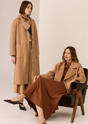 POL Cohen Long Coat Camel