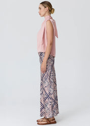 POL Lattice Skirt Pink Check