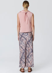 POL Lattice Skirt Pink Check
