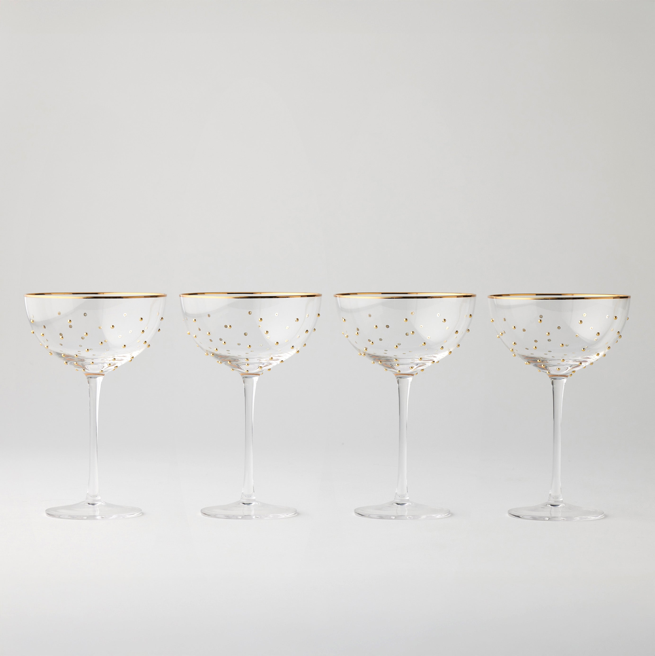 Pilbeam Dotti Set of 4 Coupe Glasses