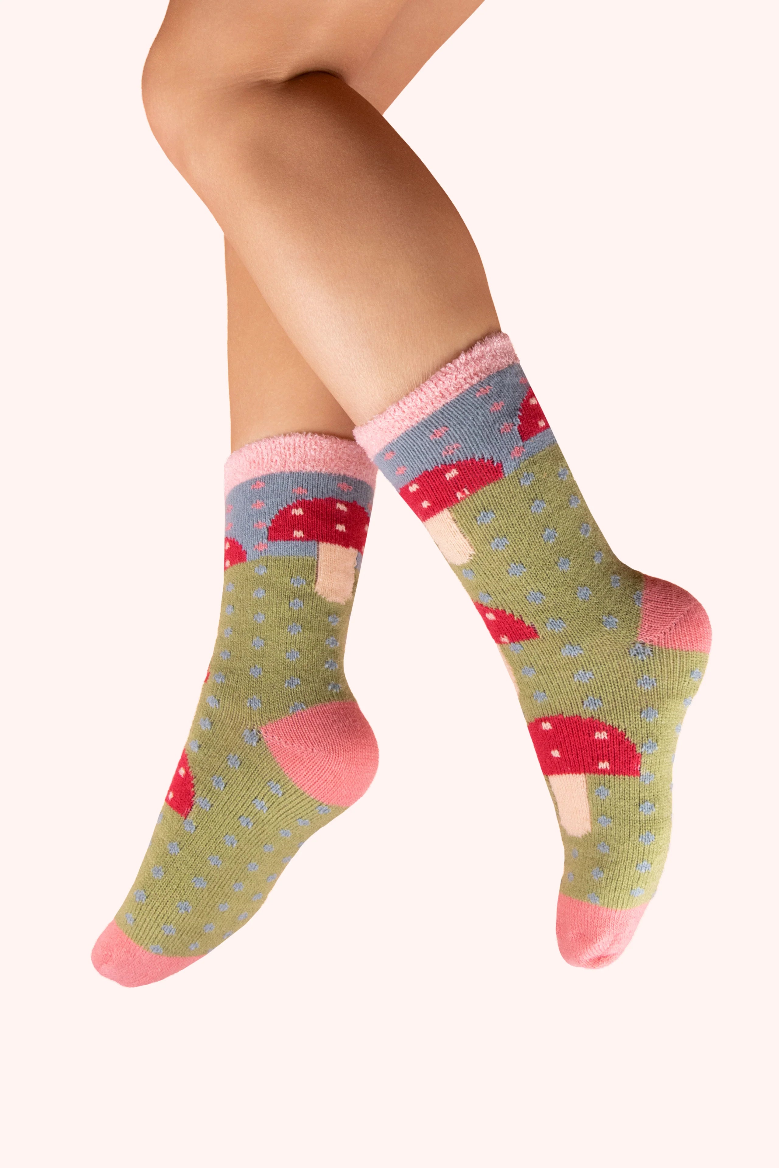 Powder Cosy Socks Toadstool