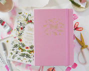 Primrosia 'Butterfly' Pink – Watercolor Dot Grid A5 Journal