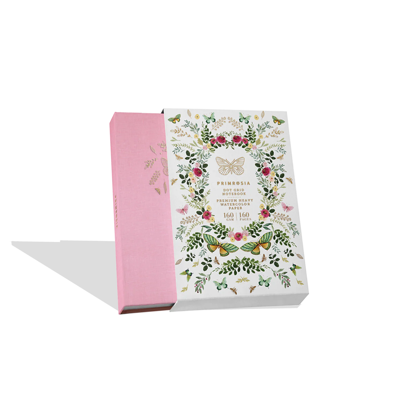 Primrosia 'Butterfly' Pink – Watercolor Dot Grid A5 Journal