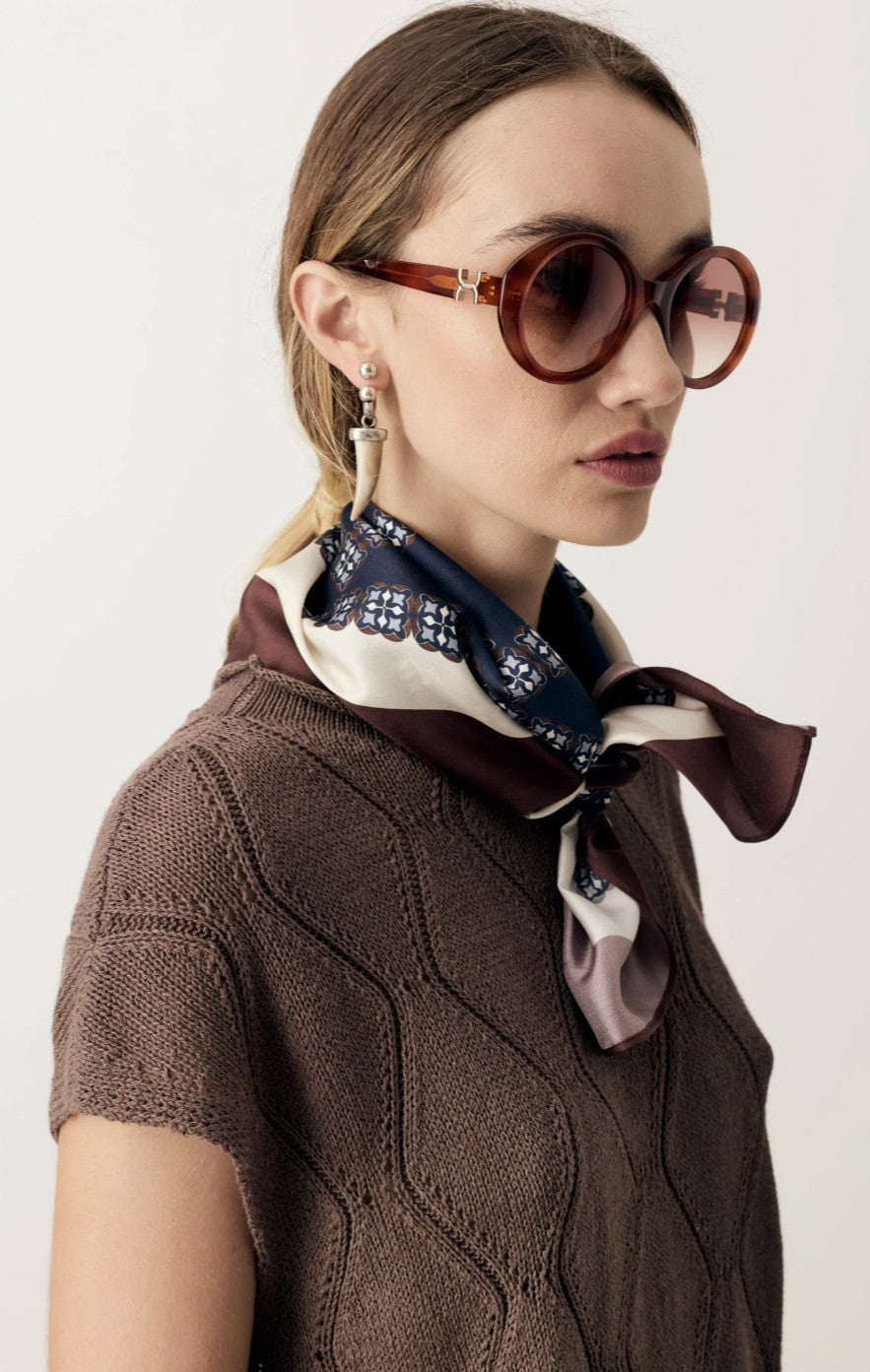 Rosin Cable Knit Chocolate