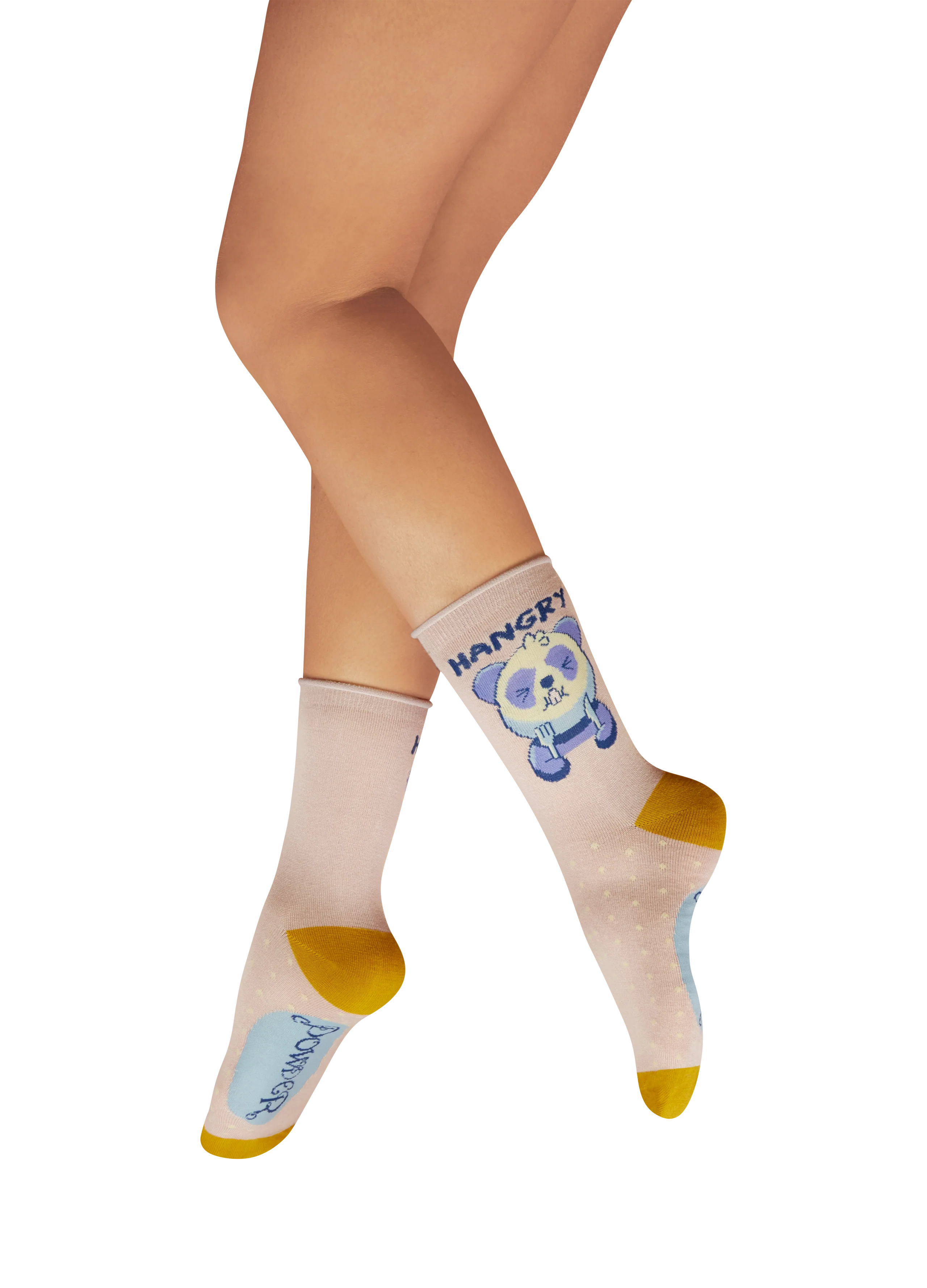Powder hangry panda socks