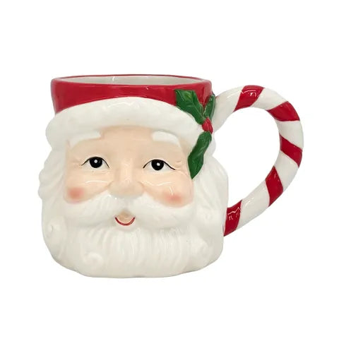 Heirloom Santa Ceramic Mug - Red