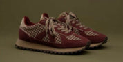 ASFVLT Wine/Tan Herringbone Sneakers