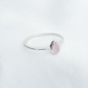 Love Lunamie Coraline Selene Ring Rose Quartz Silver