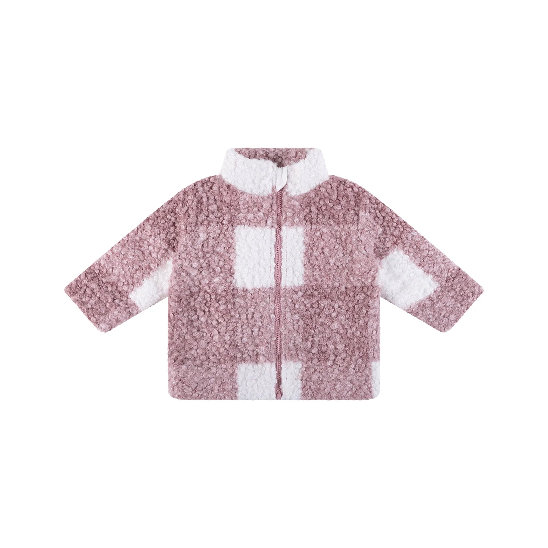Sherpa Check Jacket - Dusty Lilac