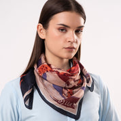 Snow Leopard Silk Square 65