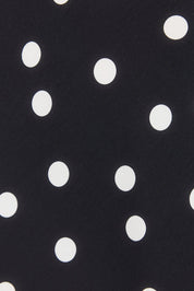 Spotlight Black Polka Dot Off Shoulder Flare Maxi Dress