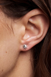 Petite Sun Earrings in gold & silver