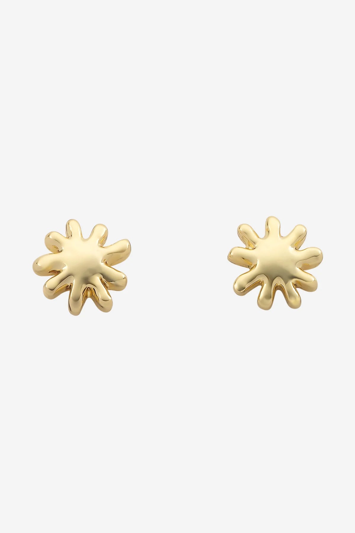Petite Sun Earrings in gold & silver
